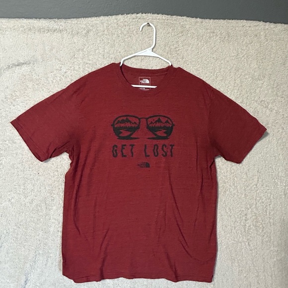 The North Face Men's Burgundy 'Get Lost' Tee - Picture 1 of 4